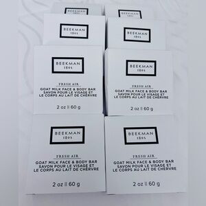 NIB lot of 8 BEEKMAN 1802 goat milk face body bars